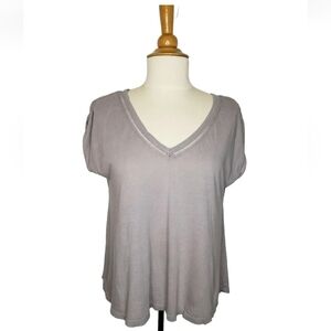 AEO Open Work Detail Knit Shirt Top XS Dolman Short Sleeves Super Soft Cowgirl